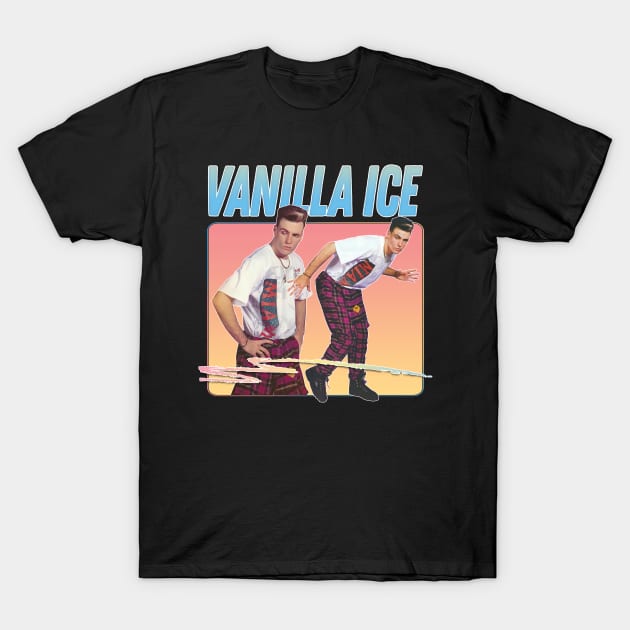 Vanilla Ice / 90s Aesthetic Fan Art Design T-Shirt by DankFutura